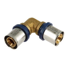 Alu-pers knie koppeling 25x25mm (Bonfix)